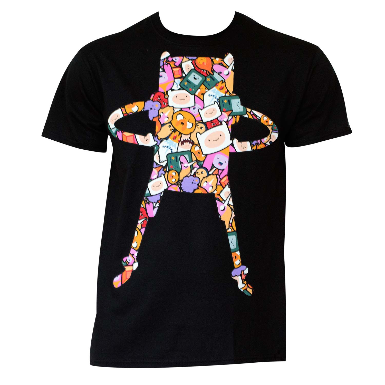 Men's Cotton Adventure Time Super Pop Finn Pattern T-Shirt
