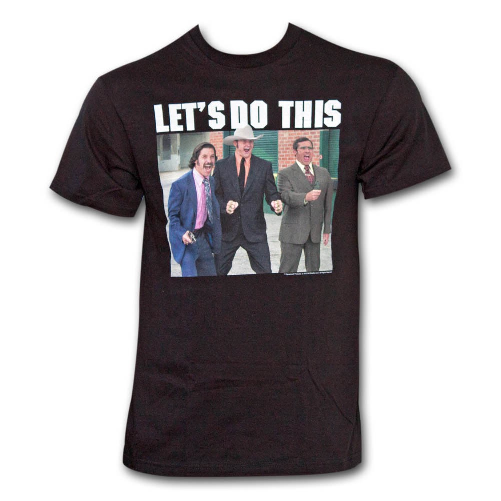 Anchorman Let's Do This T-Shirt - Black