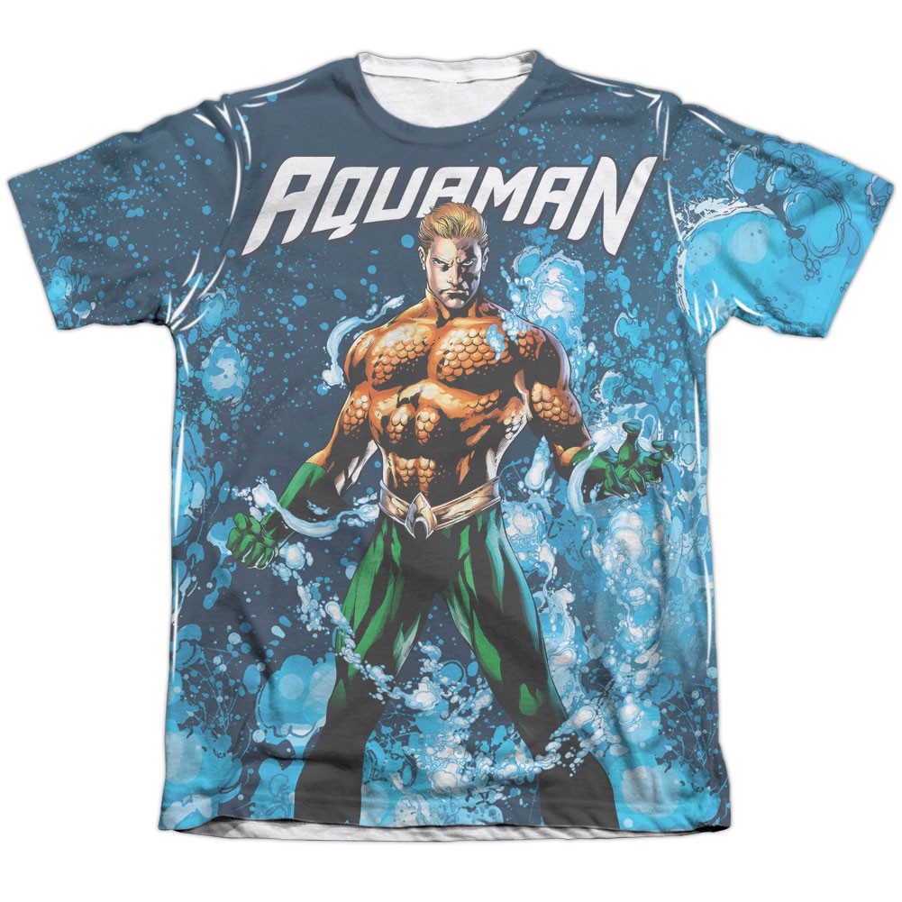 Aquaman Bubbles Sublimation T-Shirt
