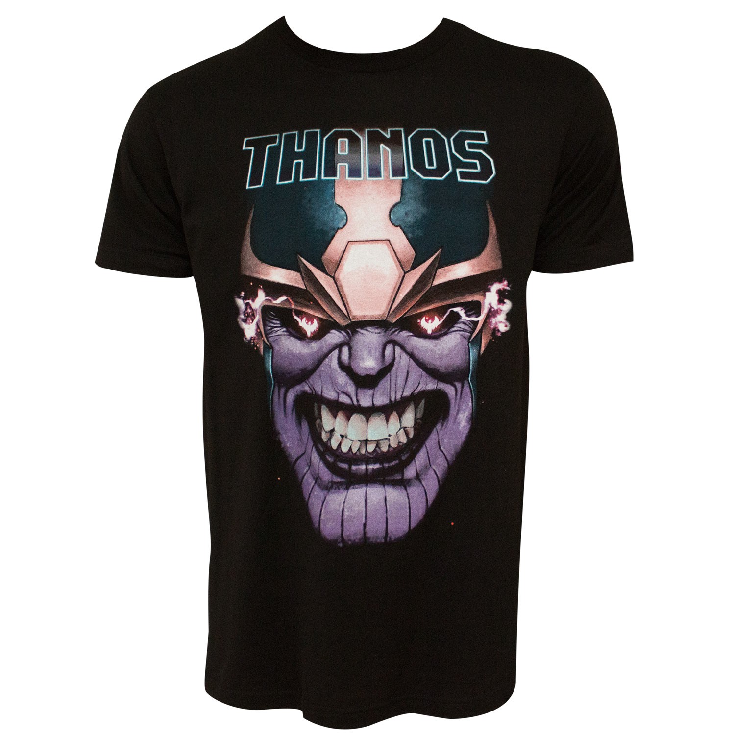 Avengers Infinity War Thanos Clenched Teeth Men's Black T-Shirt