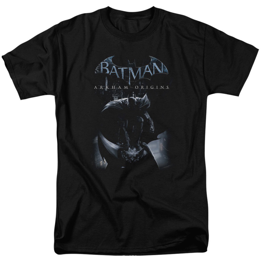 Batman Arkham Origins Poster Men's Black T-Shirt