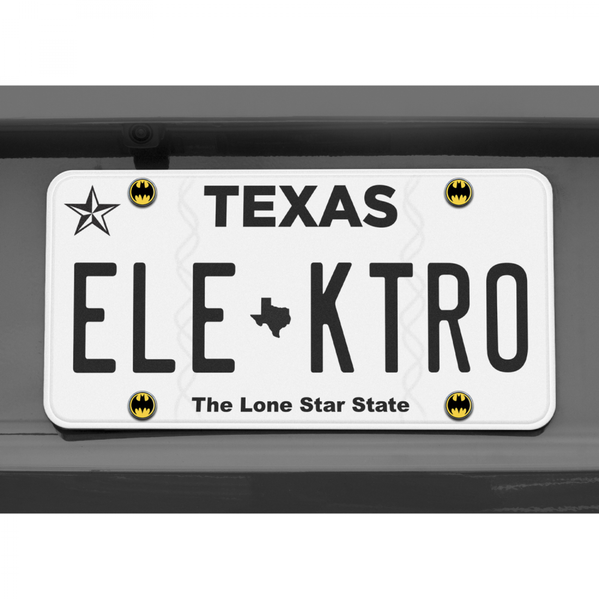 Batman Stainless Steel On Black License Plate – Chrome Emblems