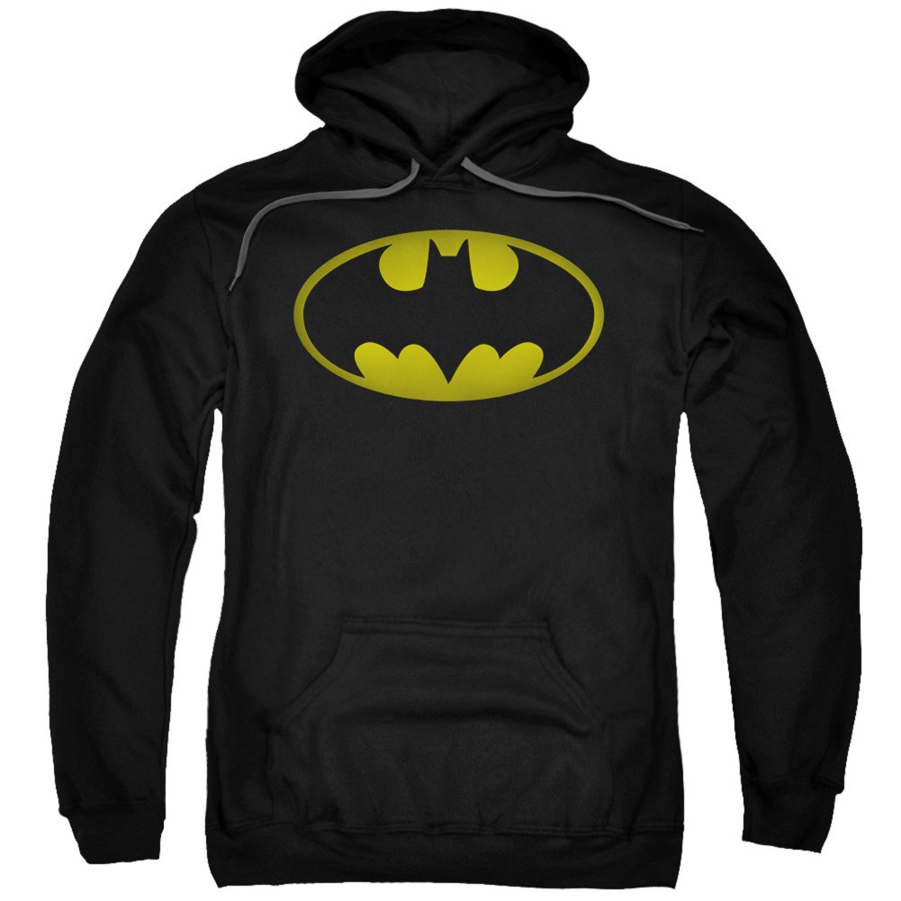 Batman Washed Logo Black Hoodie