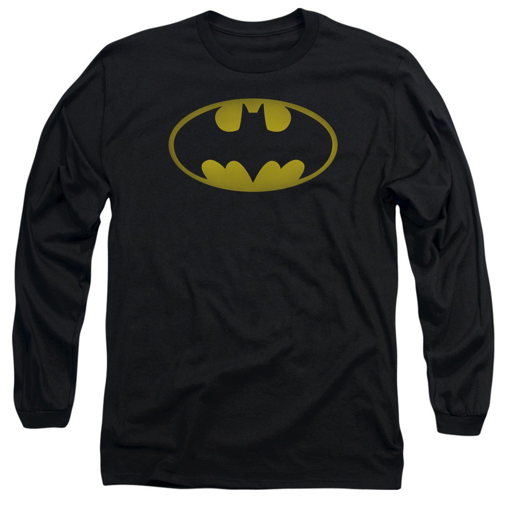 Batman Washed Logo Long Sleeve Tshirt
