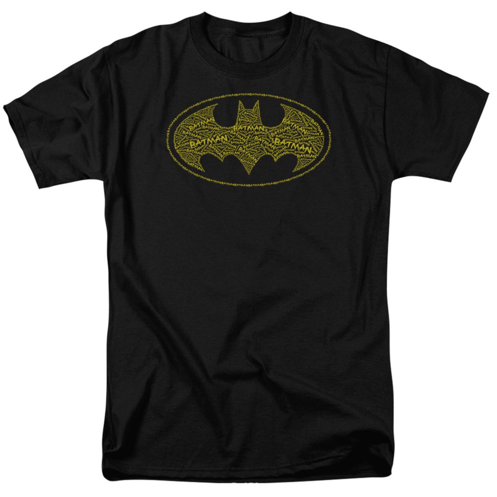 Batman Typeface Logo Men's Black T-Shirt