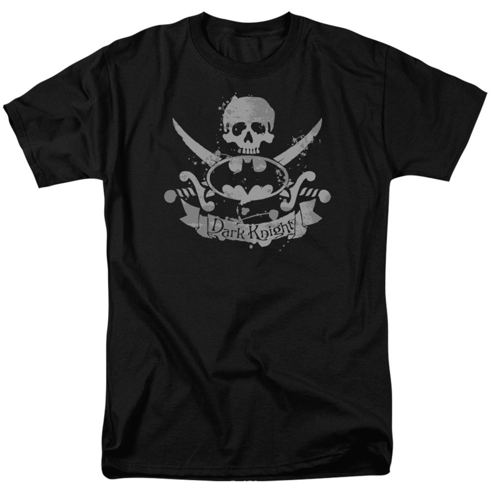 Batman Crossed Swords Logo Men's Black T-Shirt