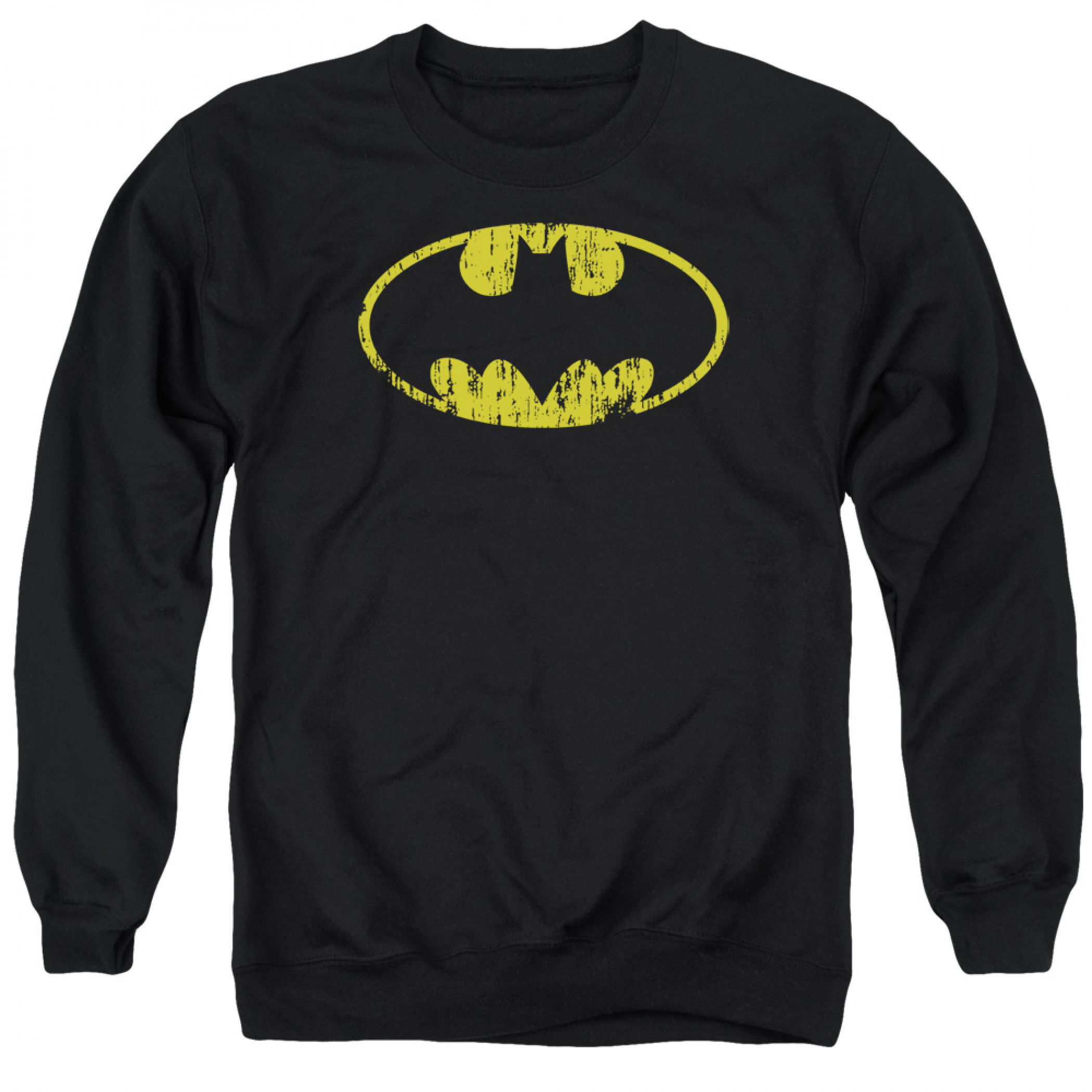 Batman Distressed Logo Crewneck Sweatshirt