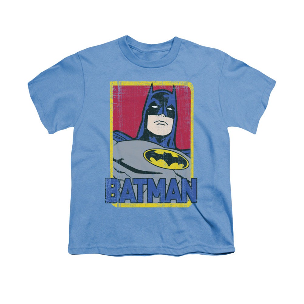 Batman Primary Blue Youth Unisex T-Shirt