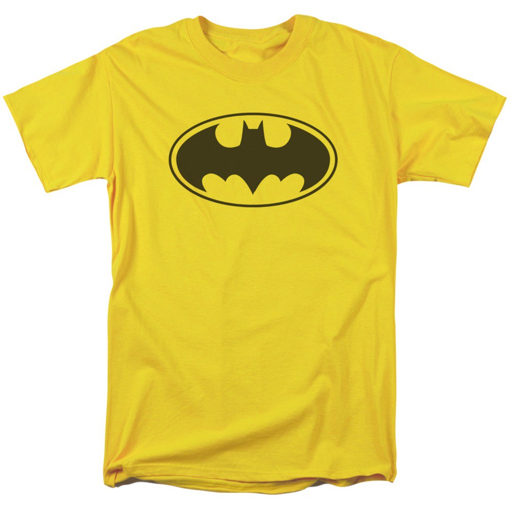 vækstdvale Rige Kriger Batman Logo Yellow Men's T-Shirt