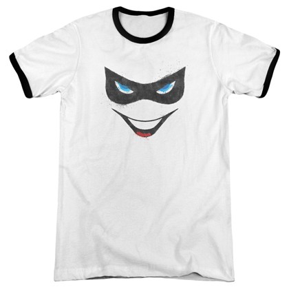 Harley Quinn Face Ringer Tshirt