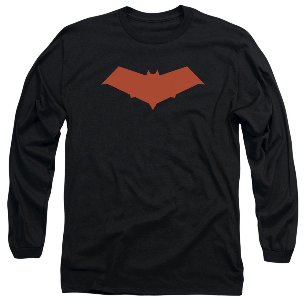 Batman Red Hood Logo Long Sleeve Tshirt