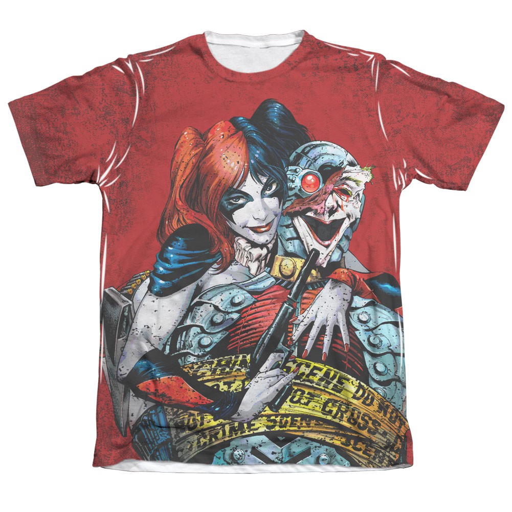Batman Harley Quinn Crime Scene Sublimation T-Shirt
