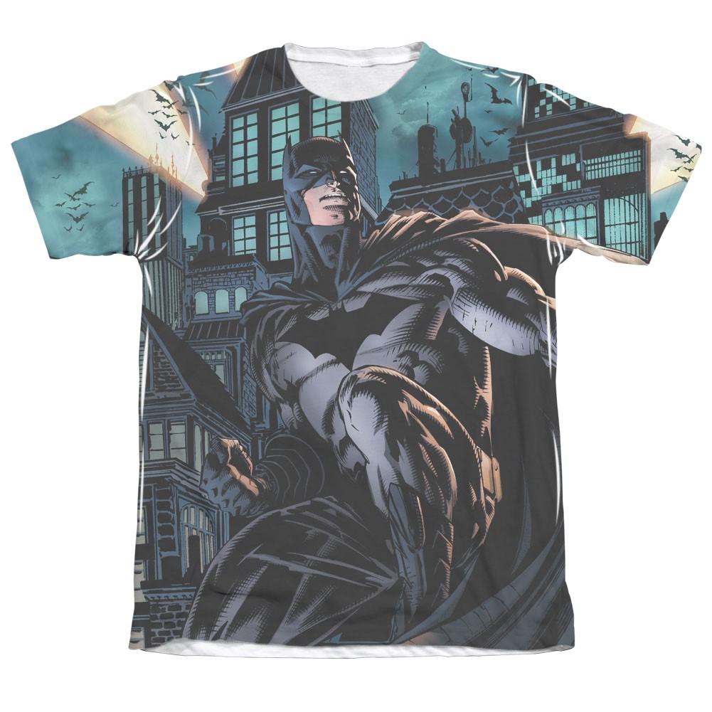 Batman Men's Black Coming For You Sublimation T-Shirt