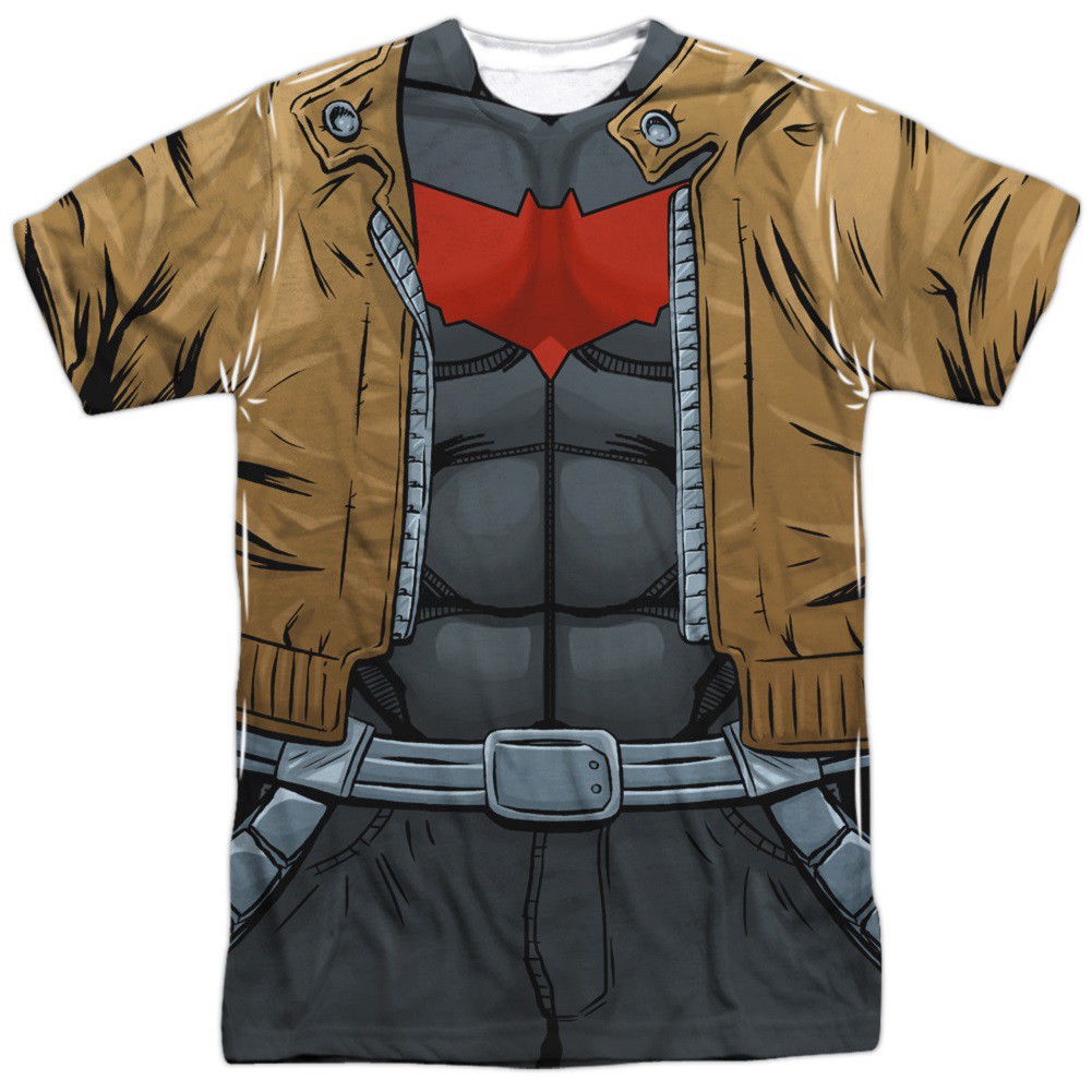 Batman Redhood Front and Back Print Costume Tee