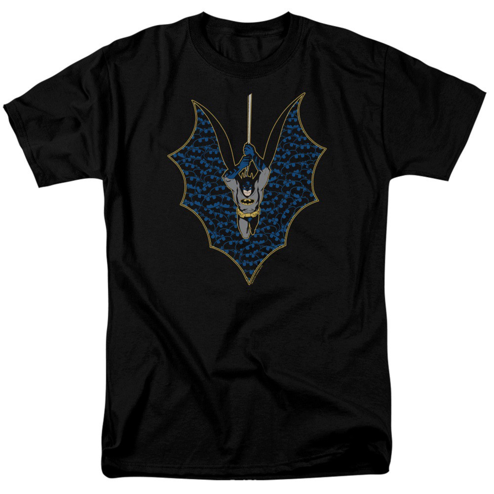 Batman Cape Logos Men's Black T-Shirt