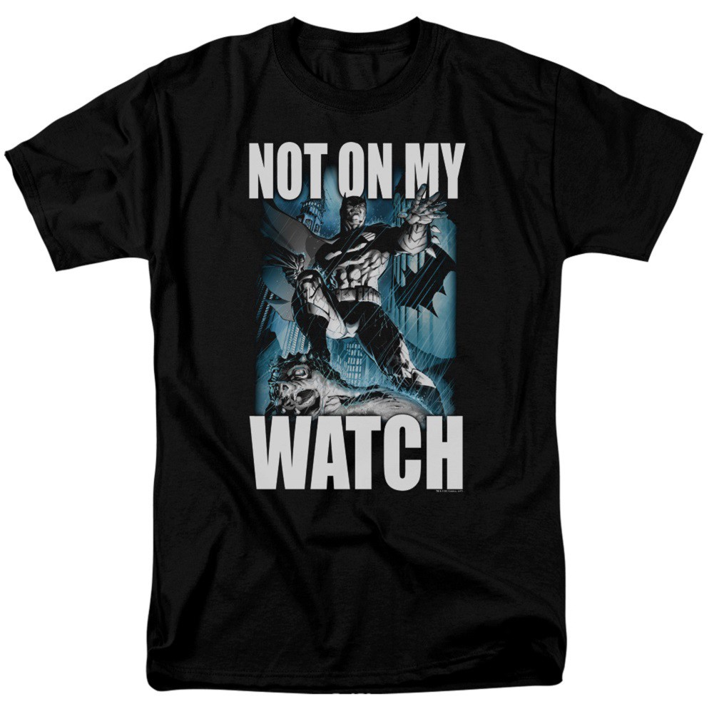 Batman Not On My Watch Comic Men's Black T-Shirt