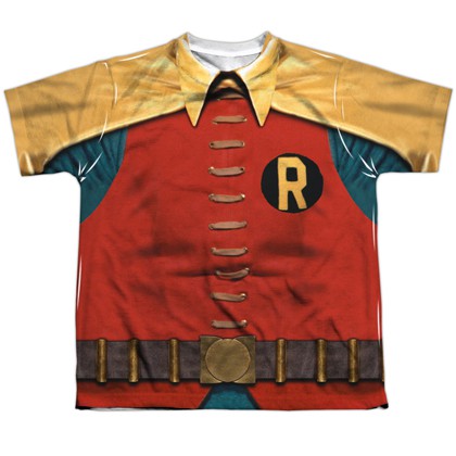 Robin Classic Batman and Robin Youth Costume Tee