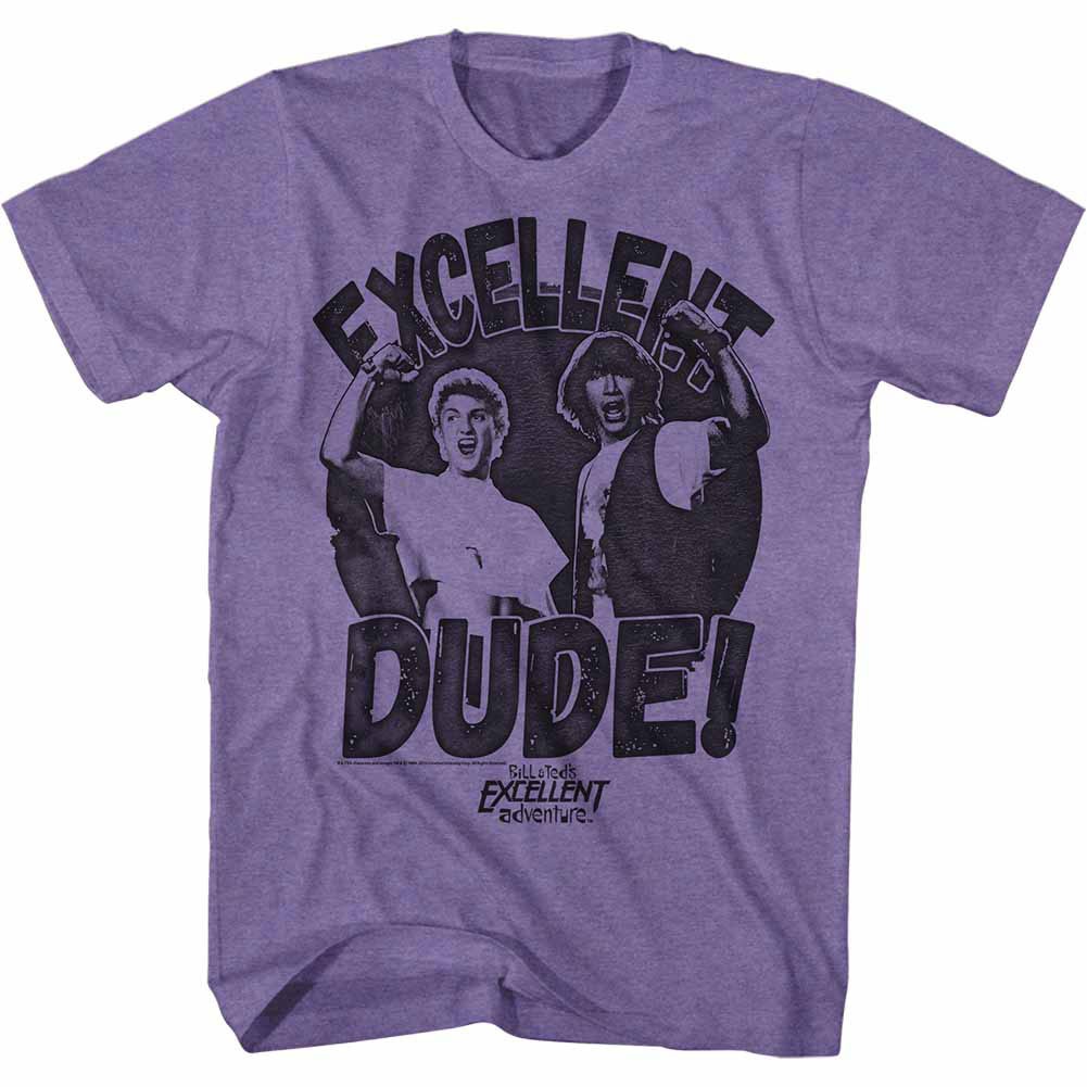 Bill And Ted Excellent Dude Purple T-Shirt