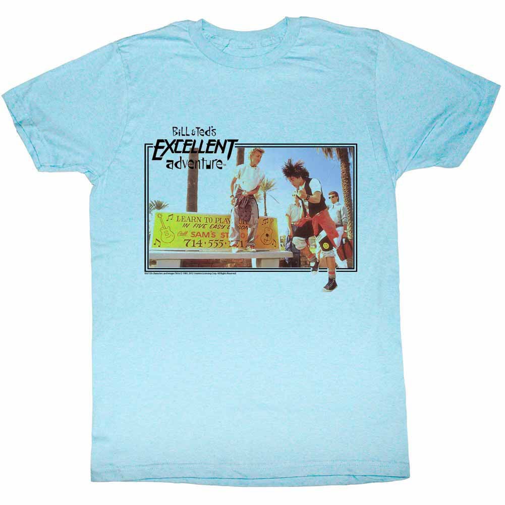 Bill And Ted Rock Sesh Blue T-Shirt