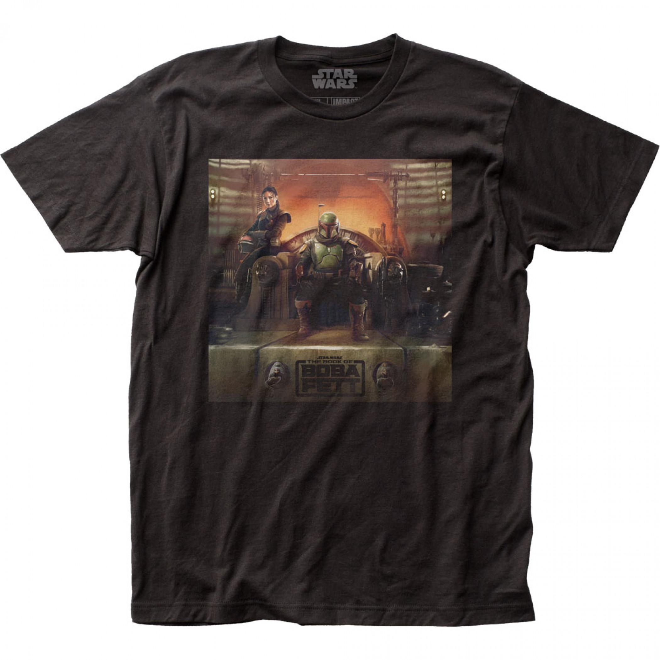 Star Wars The Book Of Boba Fett On the Throne T-Shirt