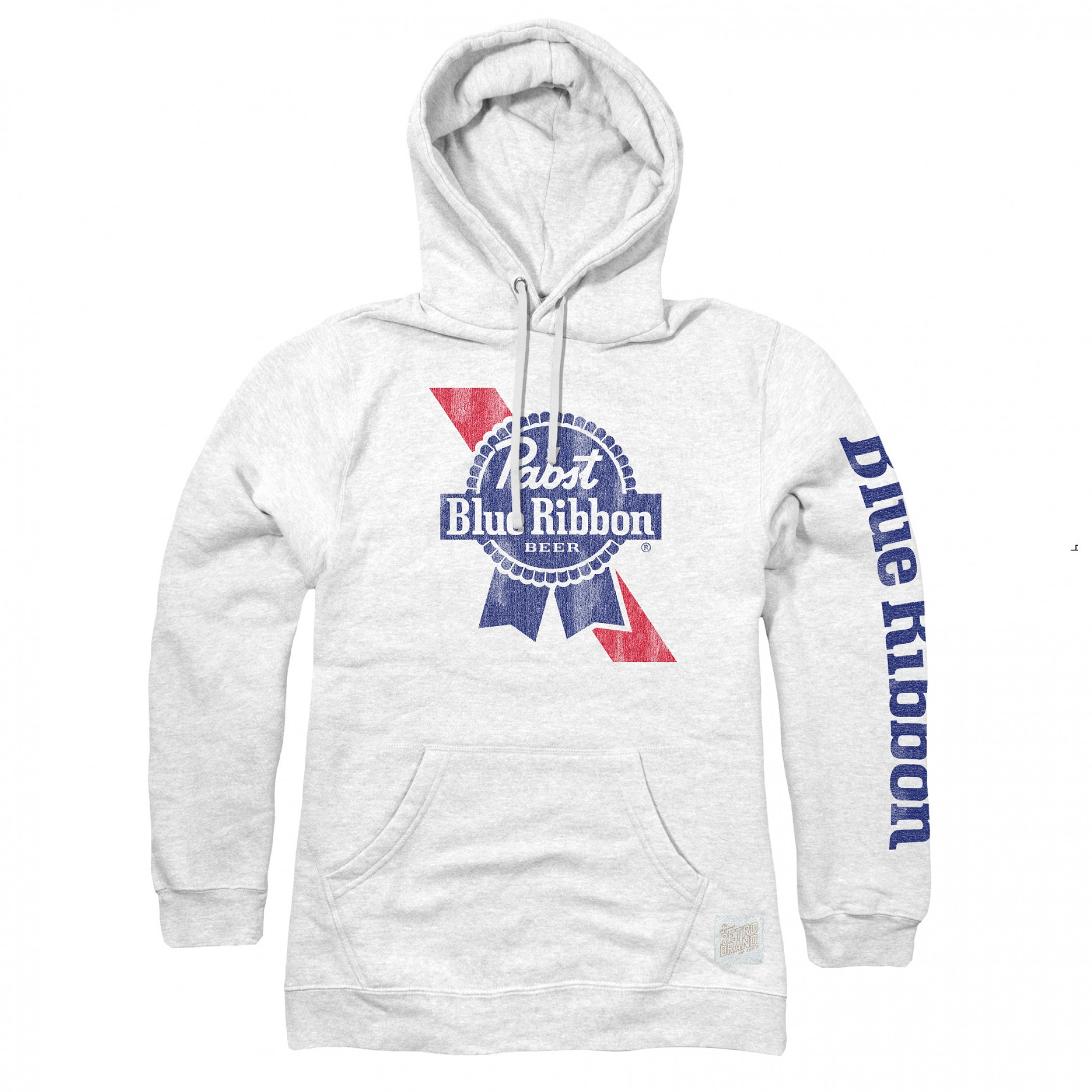 Pabst Blue Ribbon Sleeve Print Logo Hoodie