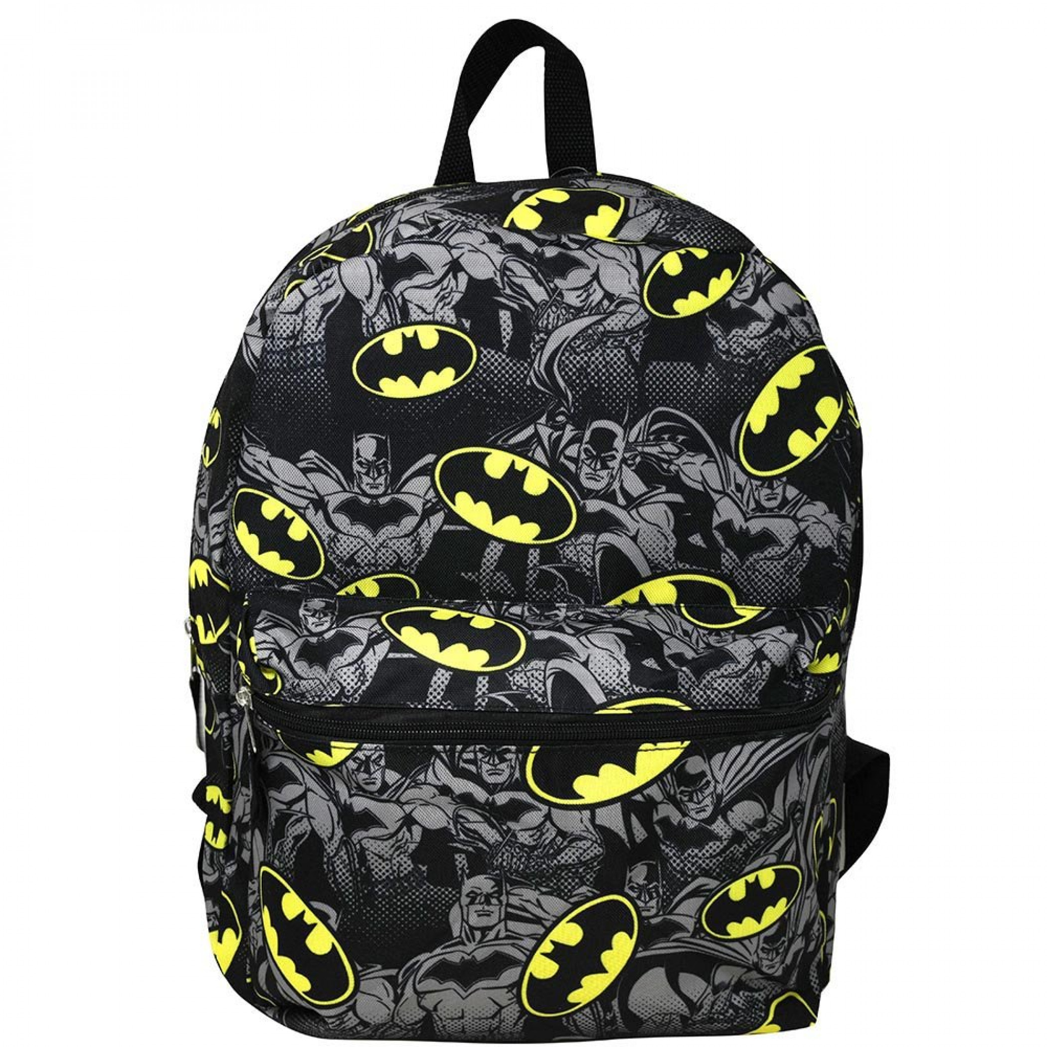 Batman Bat Symbol Half-Tone All Over Print 16" Backpack