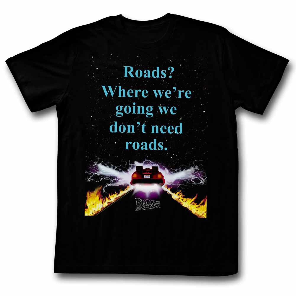 Back To The Future Noroads Black T-Shirt
