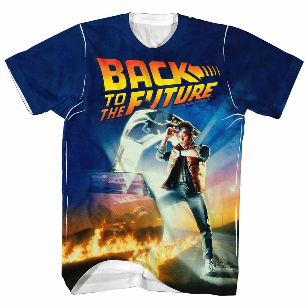 Back To The Future All Over White T-Shirt