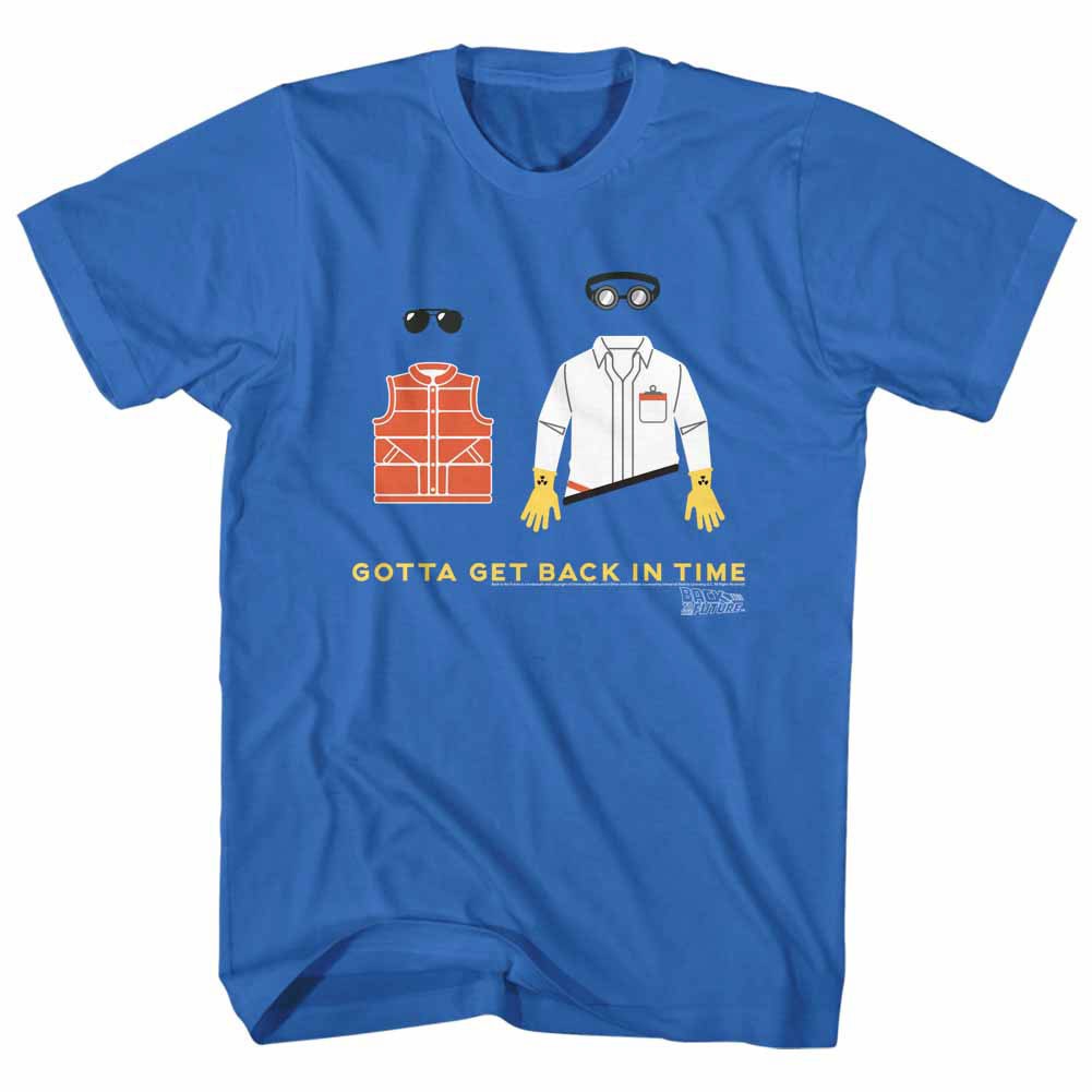 Back To The Future Gotta Get Back Blue T-Shirt