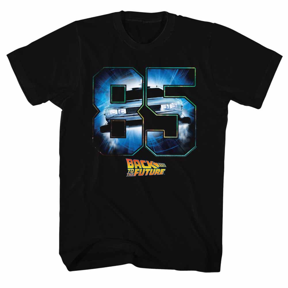 Back To The Future Eighty Five Black T-Shirt