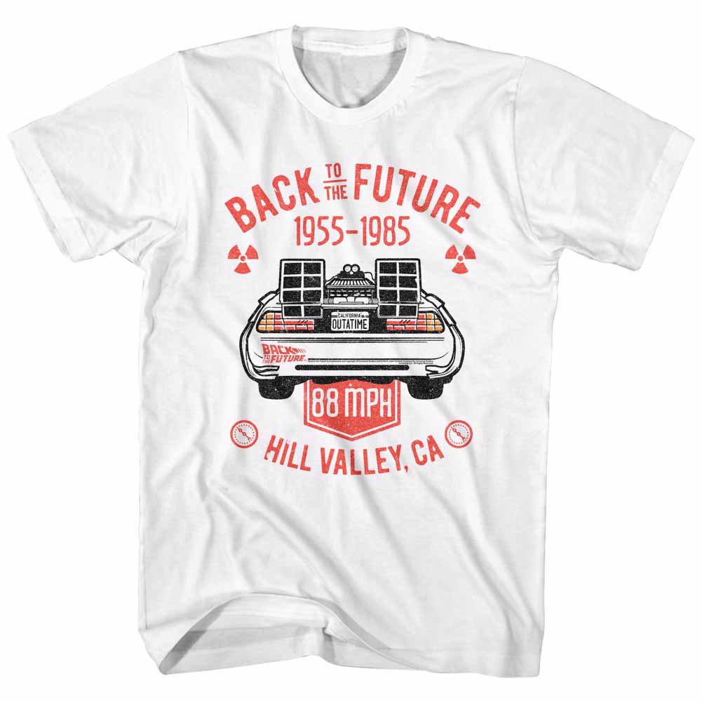 Back To The Future Vintage Dmc Back White T-Shirt