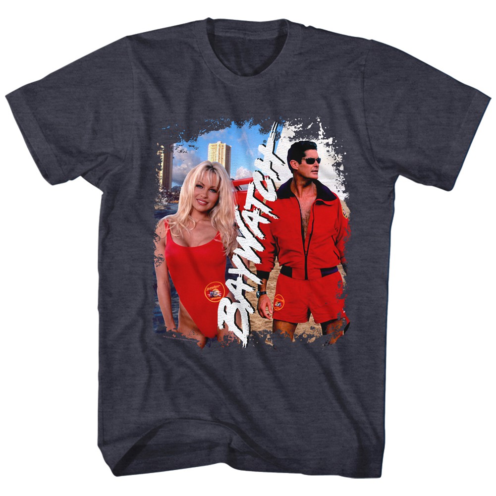 Baywatch Pam and Hasselhoff Tshirt
