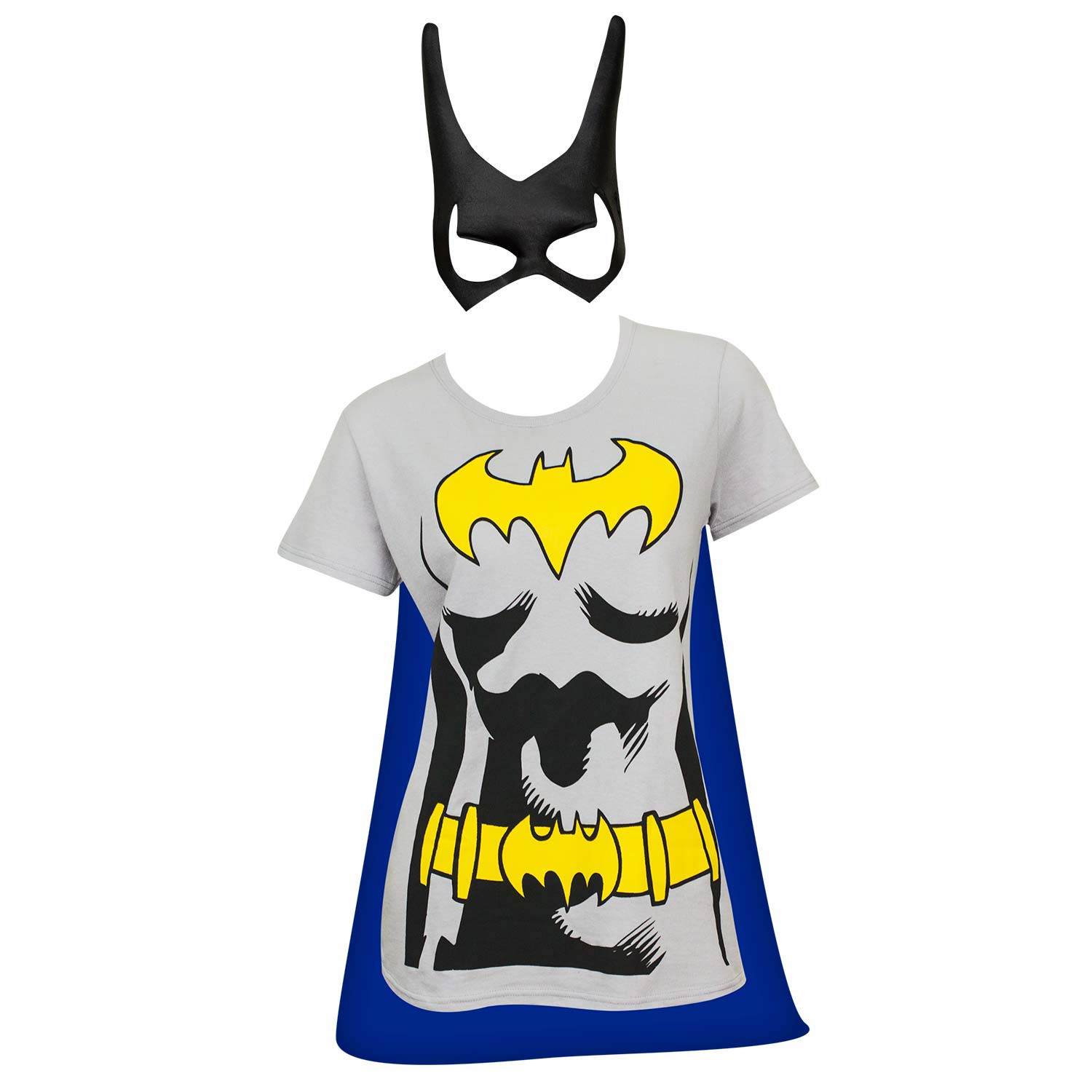 Batman Women's Cape And Mask Costume Tee Shirt