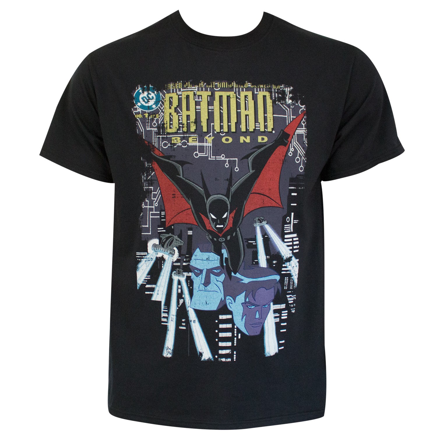 Batman Beyond Comic Cover Black Tee Shirt