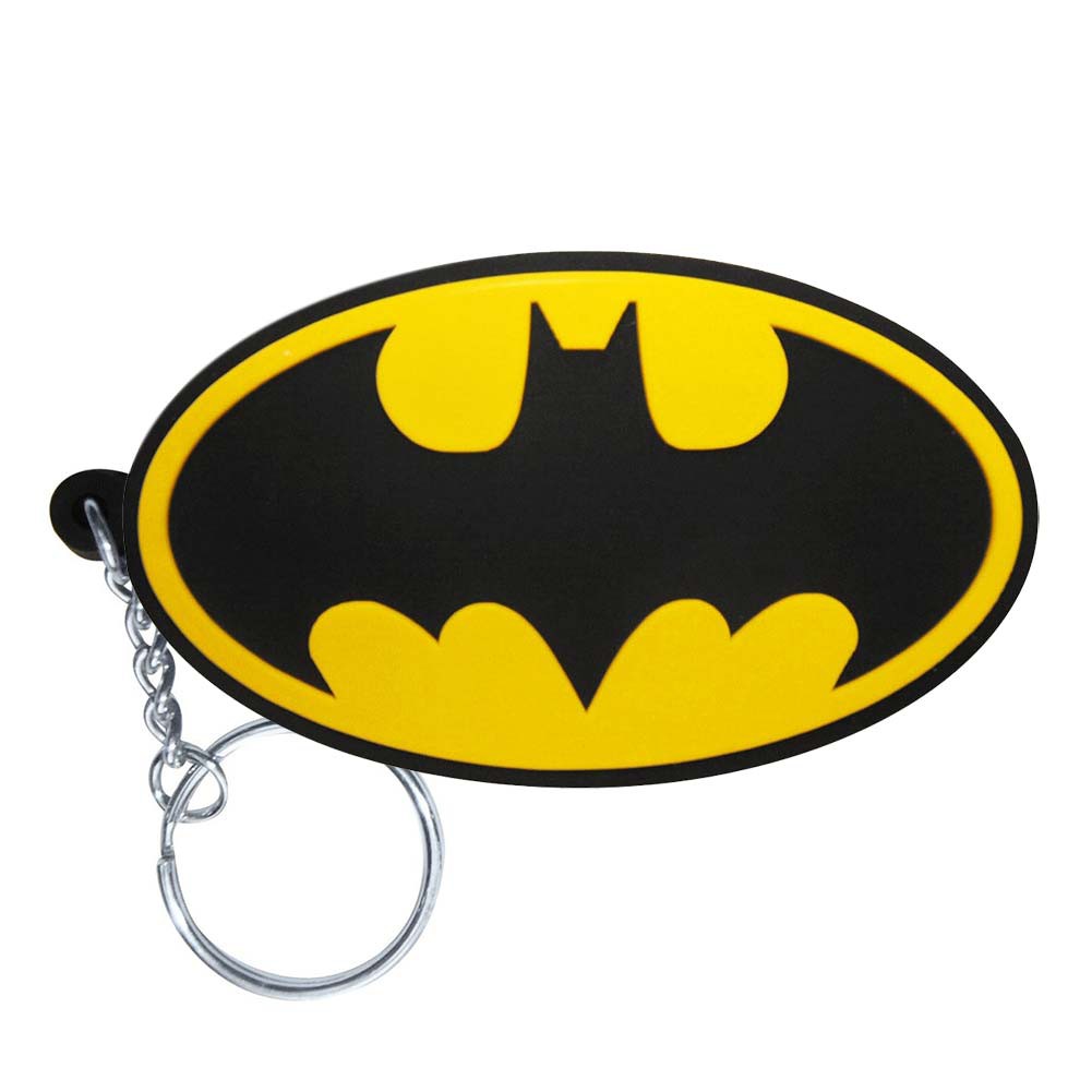 Batman Logo Rubber Keychain
