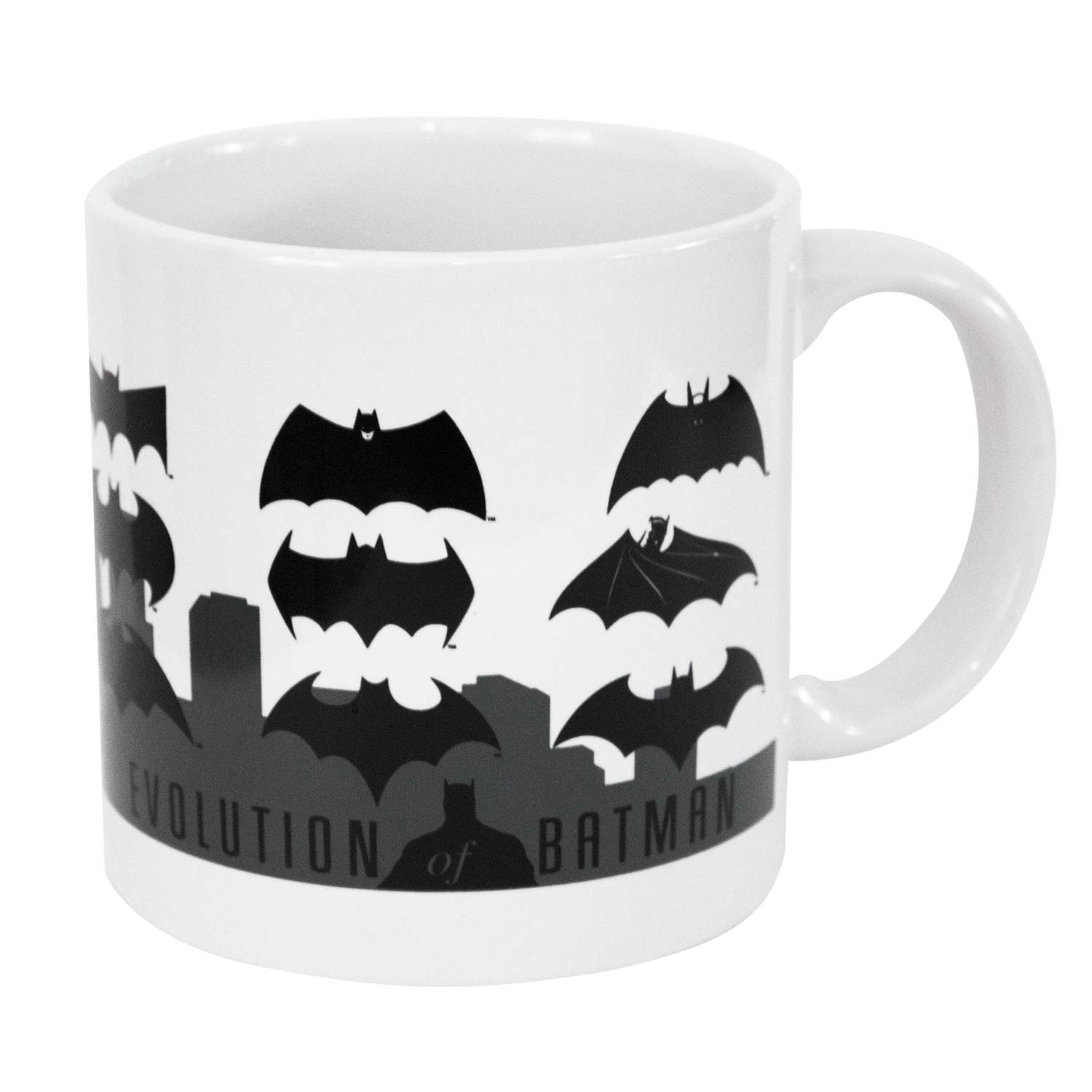 Batman Evolution White Coffee Mug