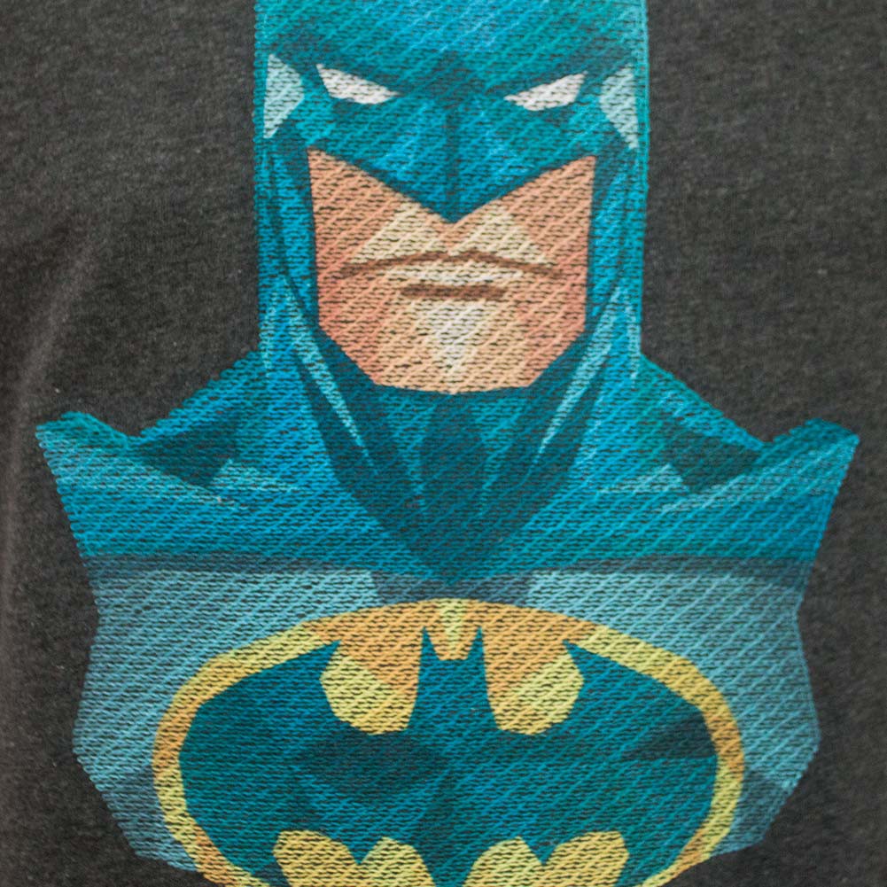 Batman Embroidered Charcoal Tee Shirt