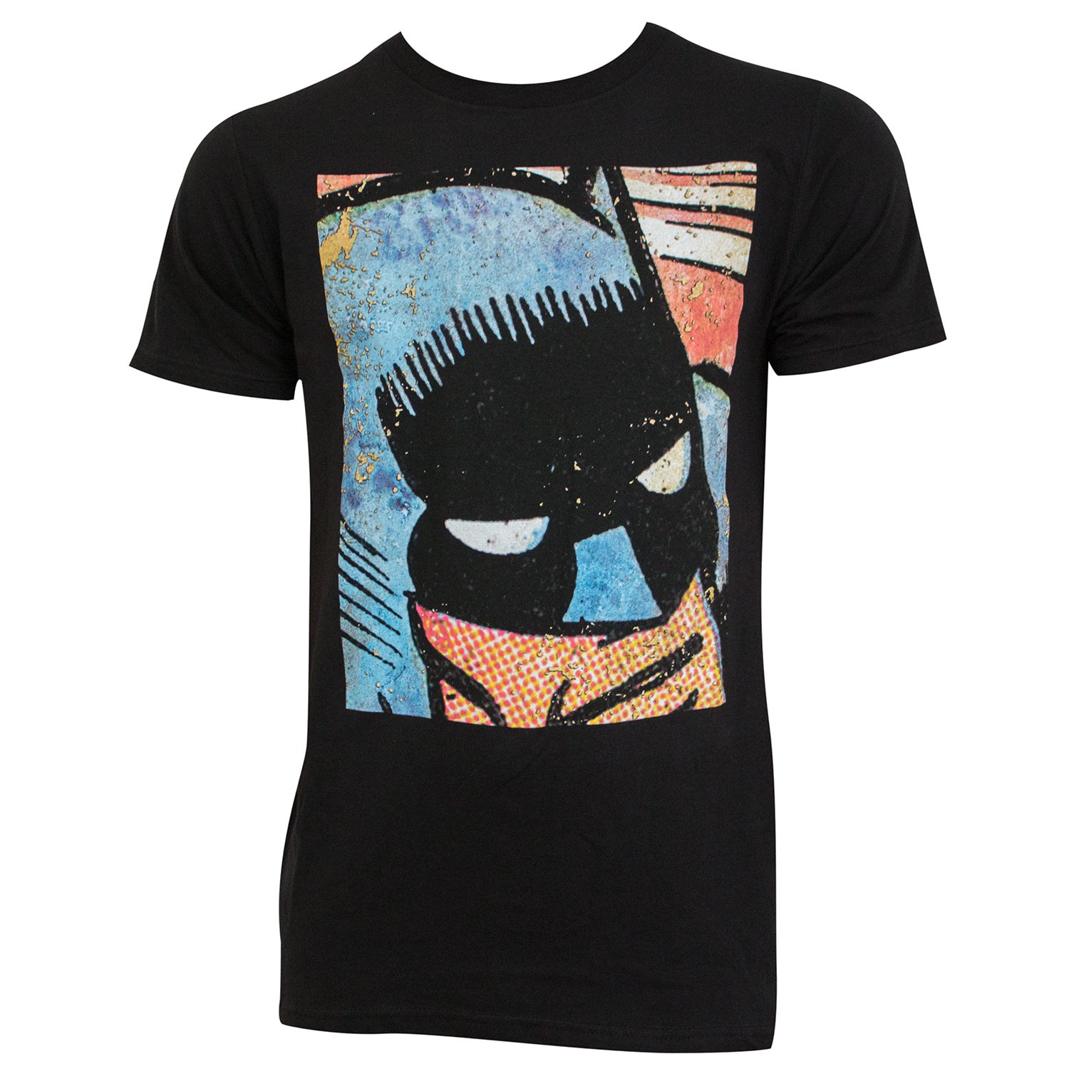 Batman Vintage Comic Panel Black Tee Shirt