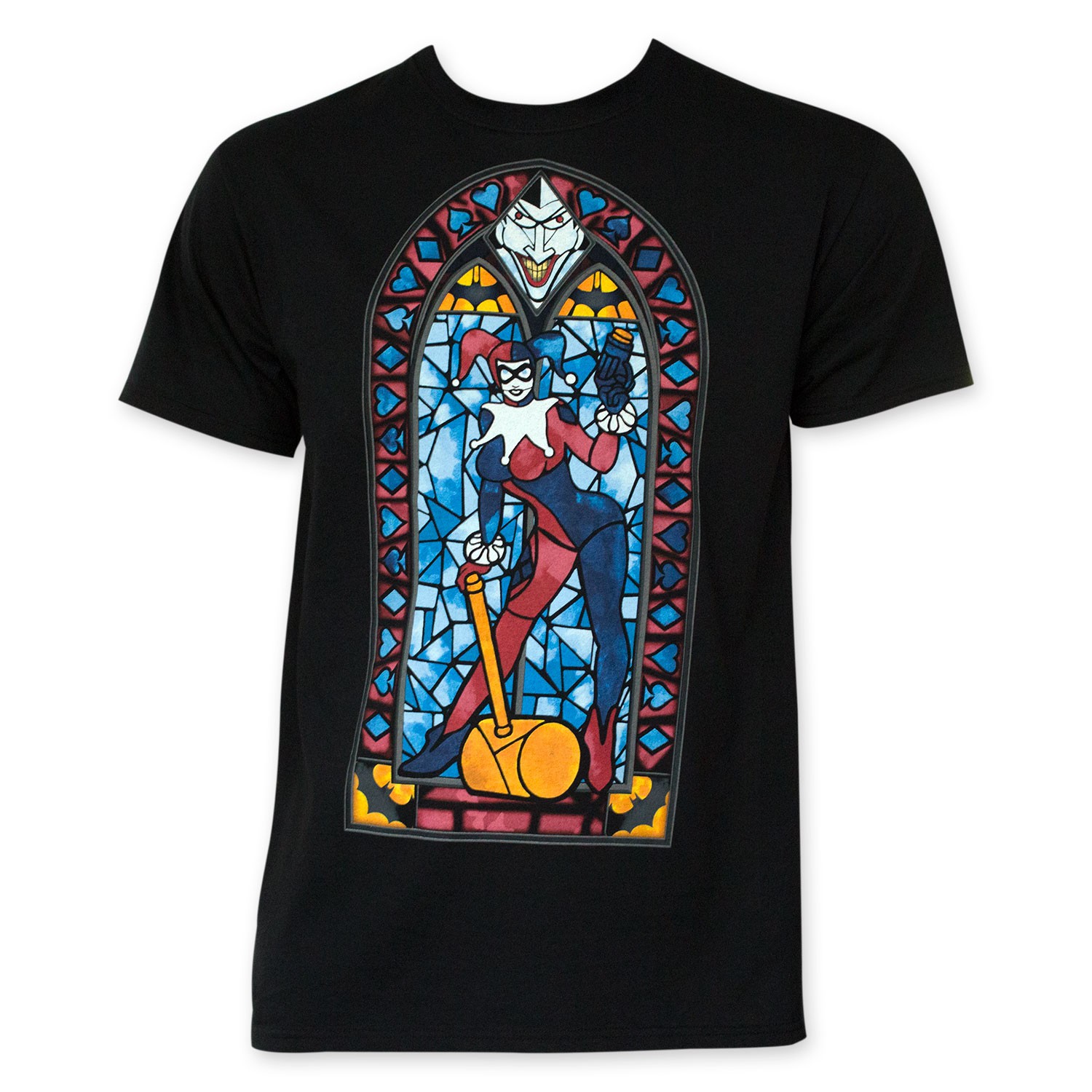 Harley Quinn Stained Glass Tee Shirt