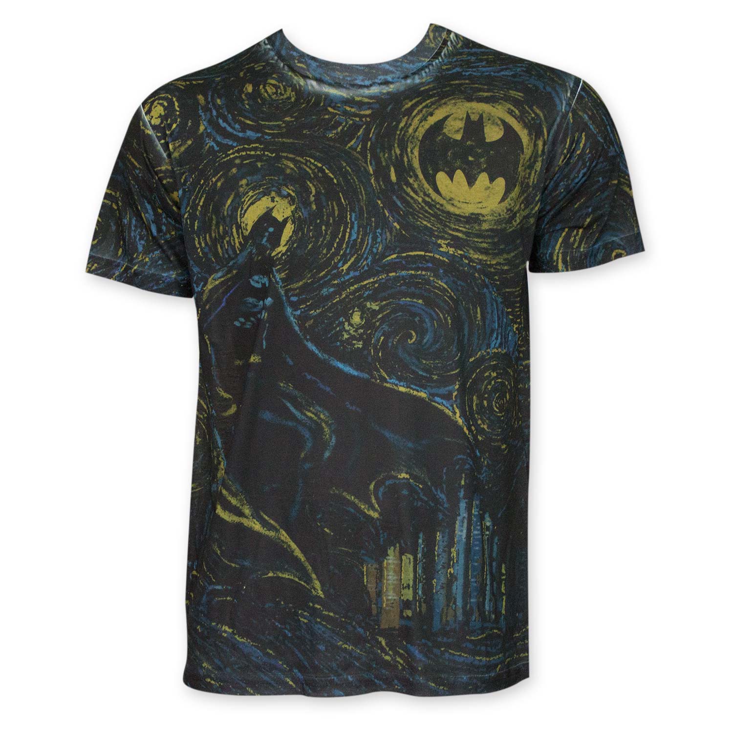Batman Men's Sublimated Starry Knight Tee Shirt