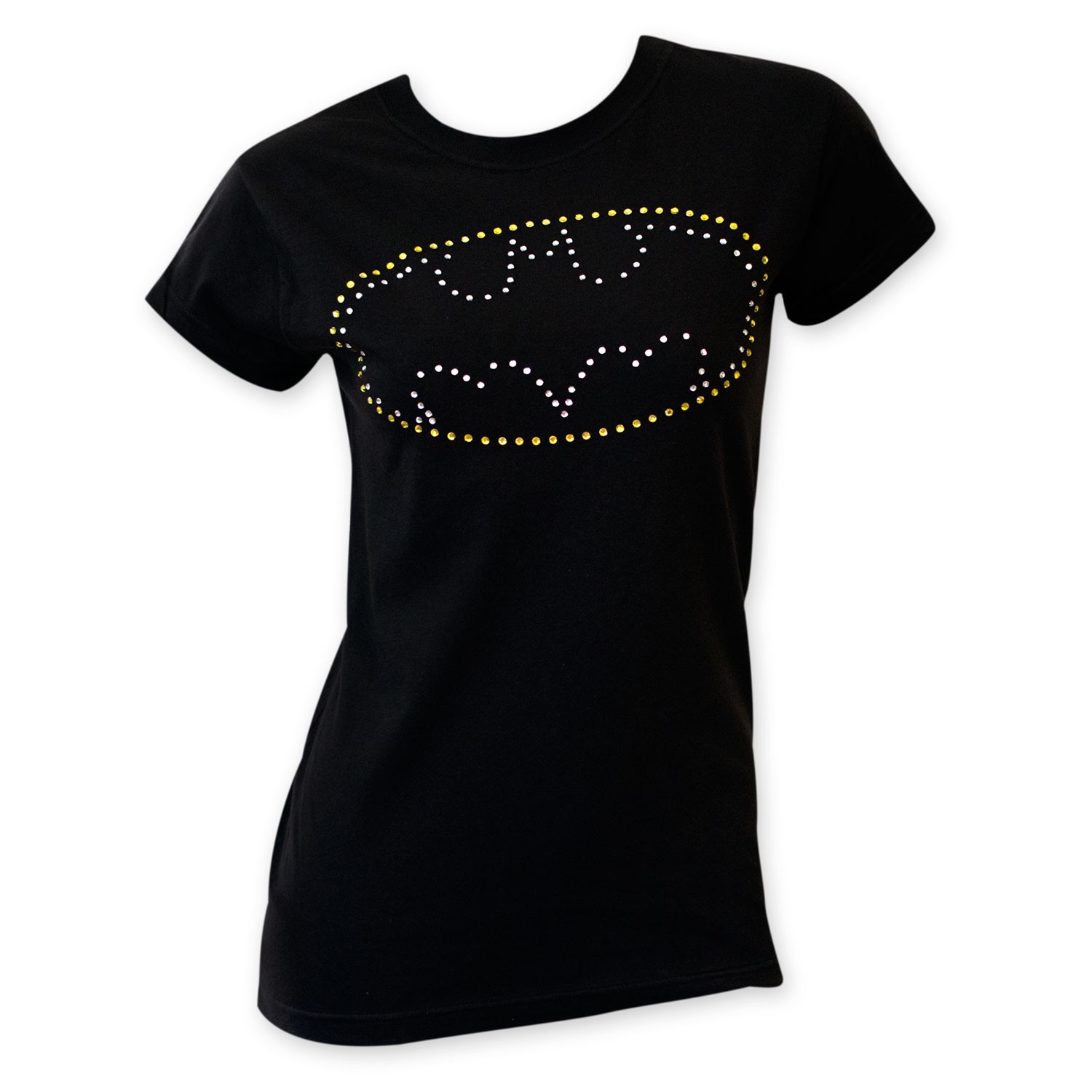 Batman Rhinestone Logo Women's Tee Shirt