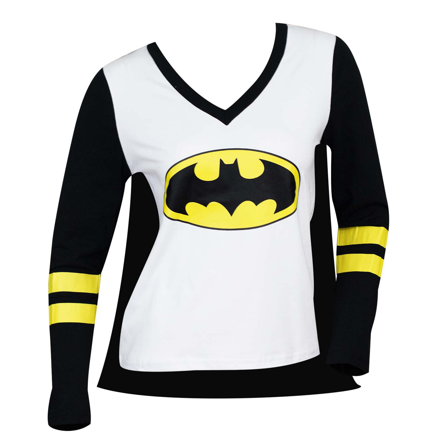Batman Cape Costume Varsity Tee Shirt