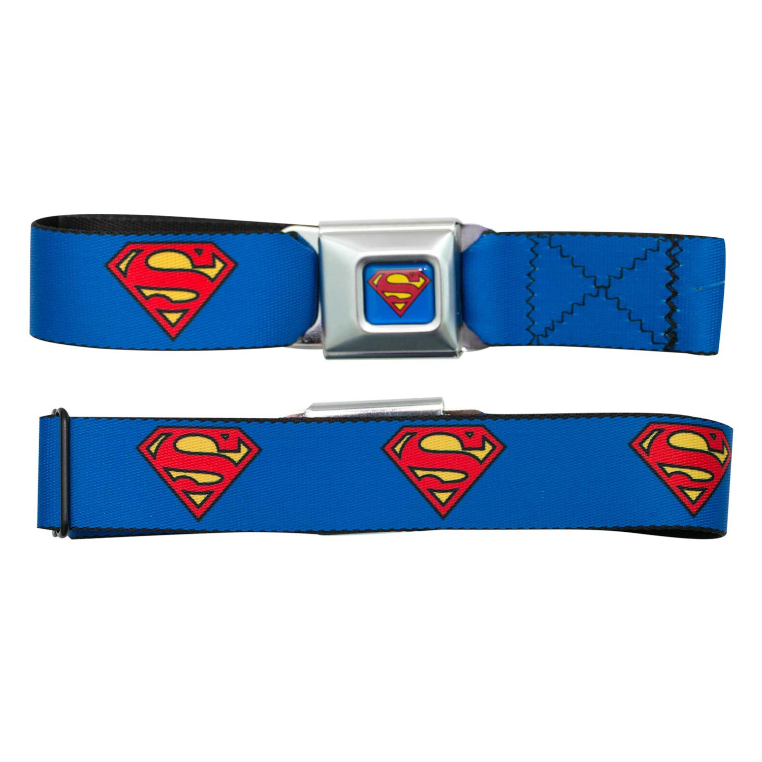 Superman Logo Seatbelt Buckle Belt
