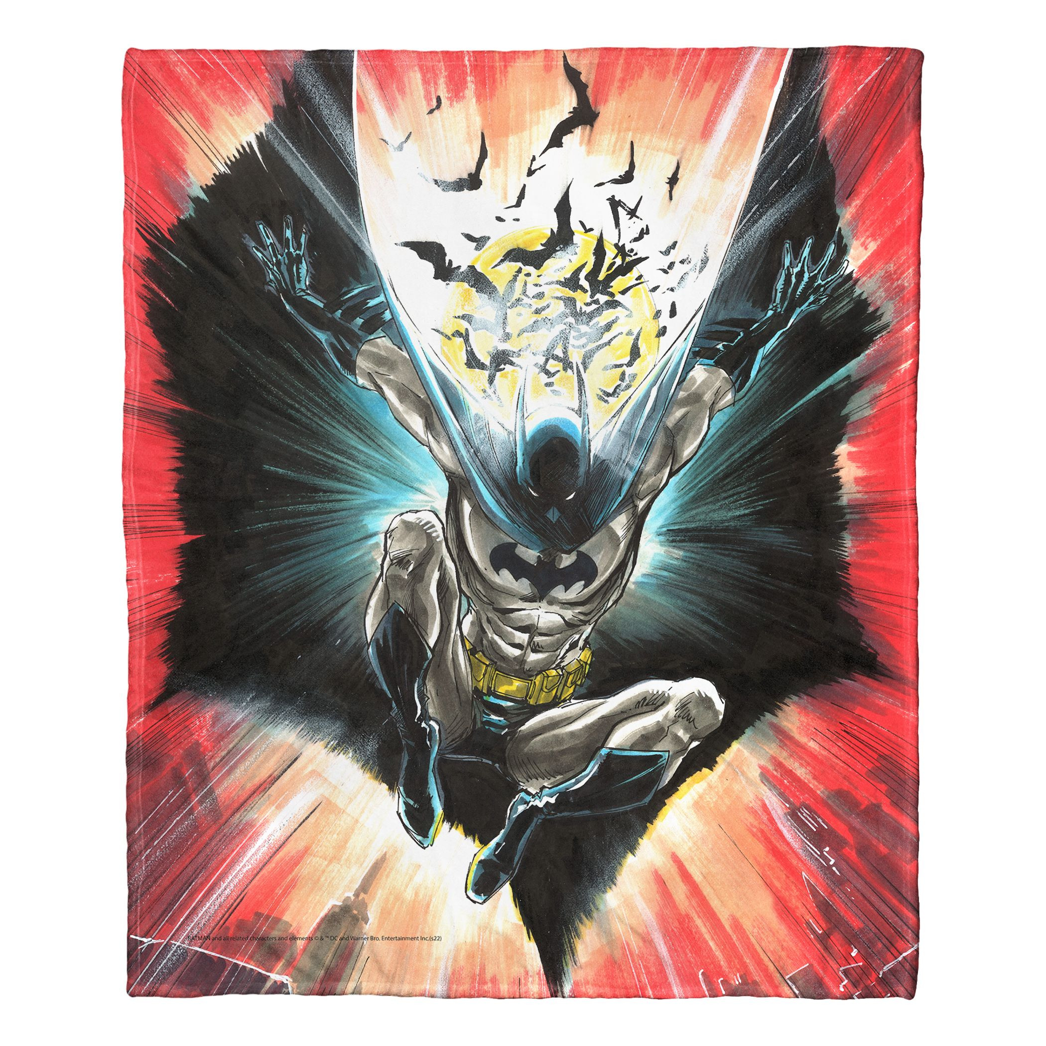 Batman Sketch Illustration Silk Touch Throw Blanket 50" x 60"
