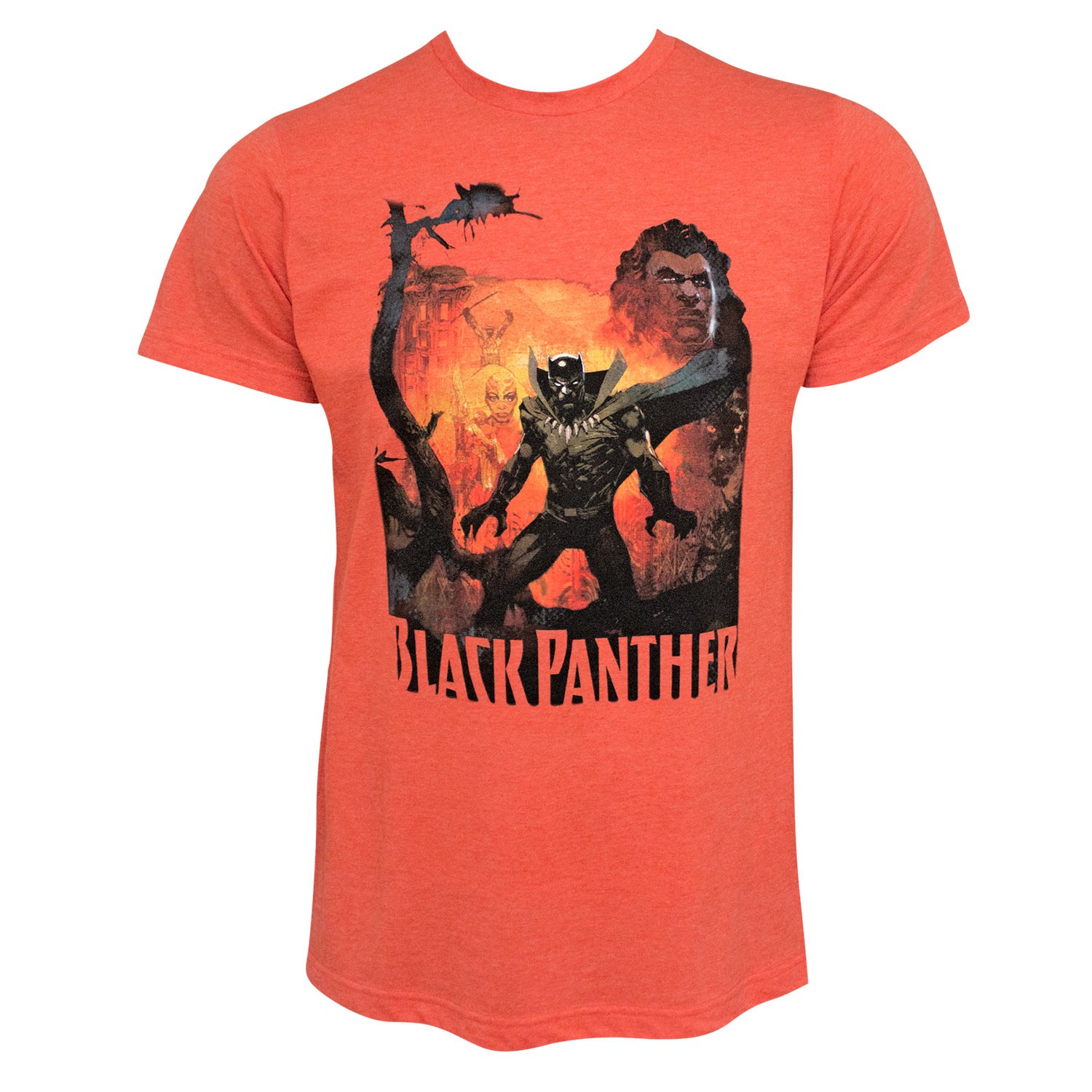 Black Panther History Of The King Men's Orange T-Shirt