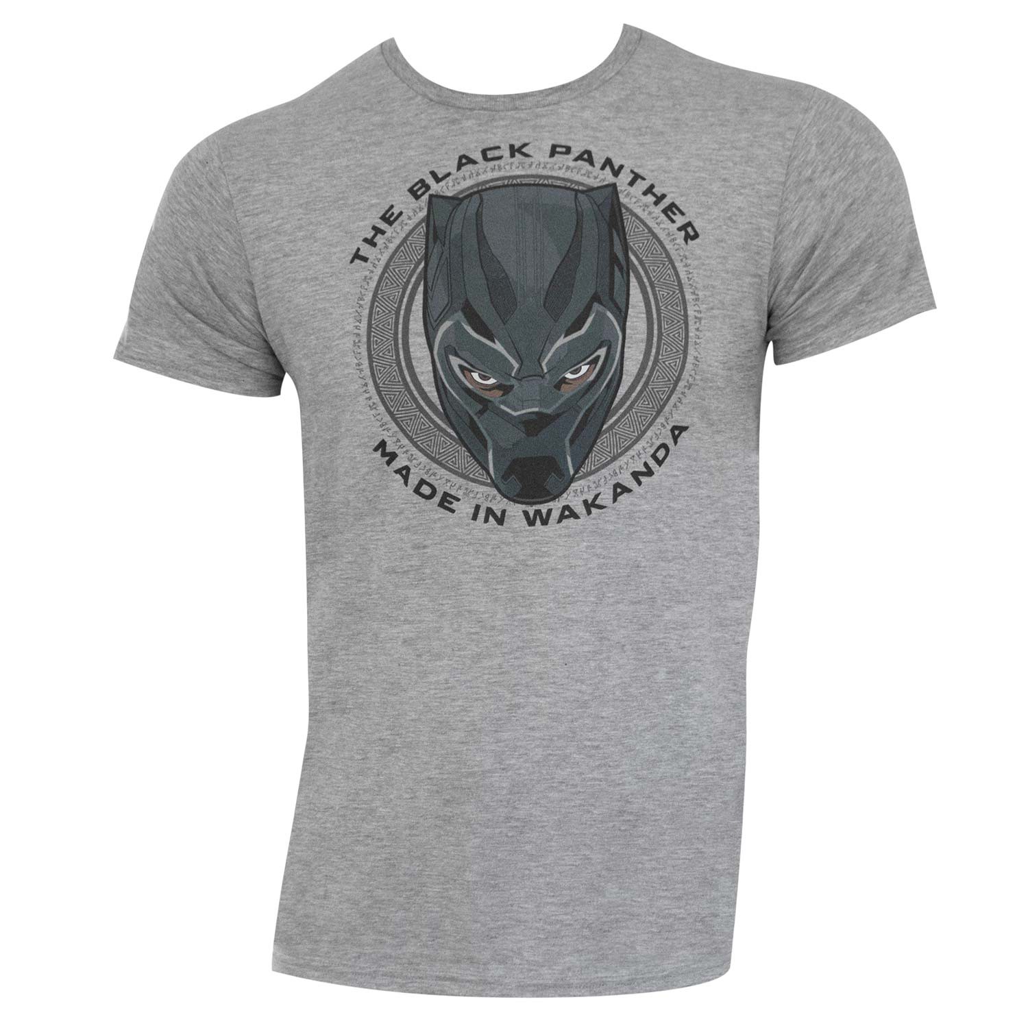 Black Panther Made In Wakanda Grey Tee Shirt