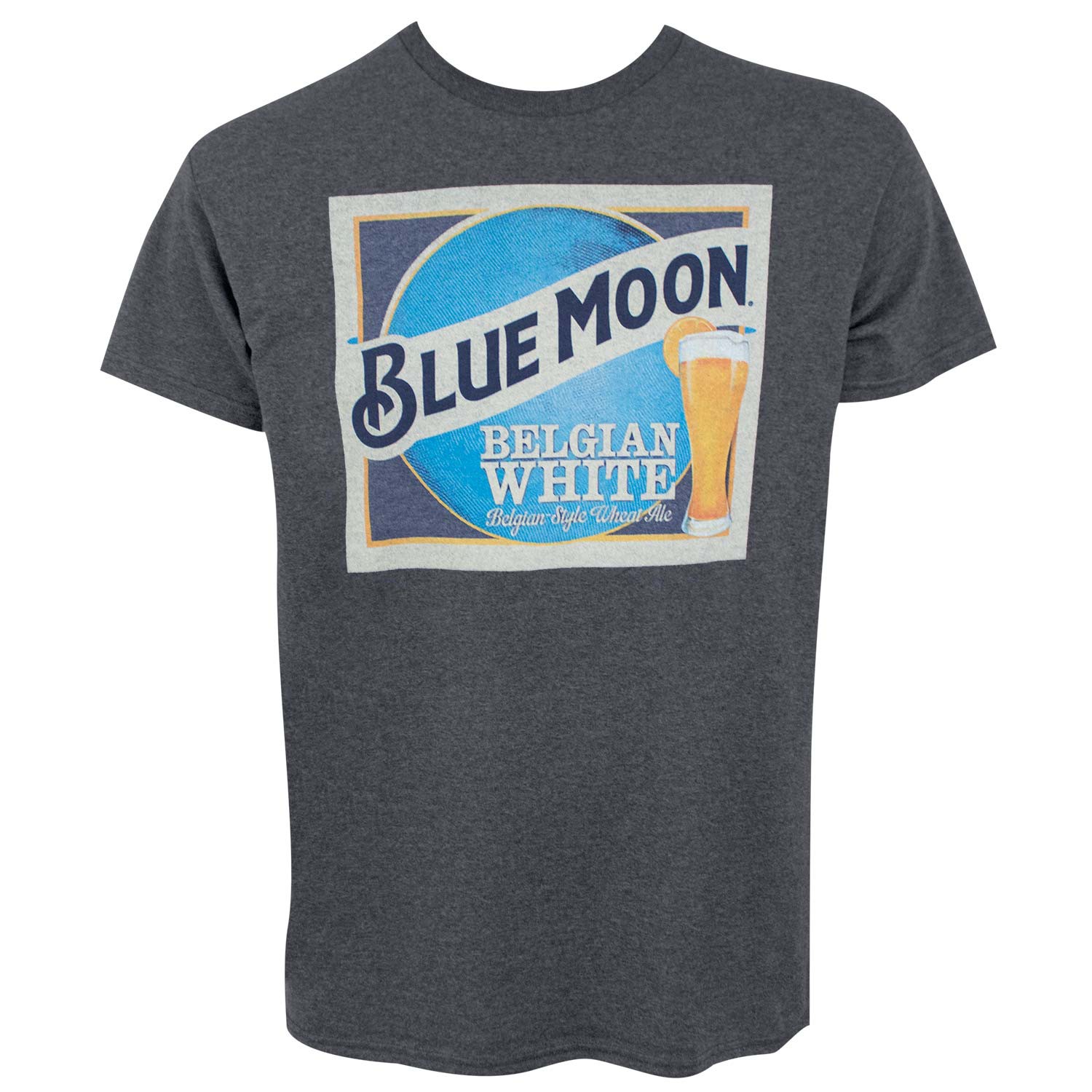Blue Moon Beer Label Logo Men's Dark Gray T-Shirt