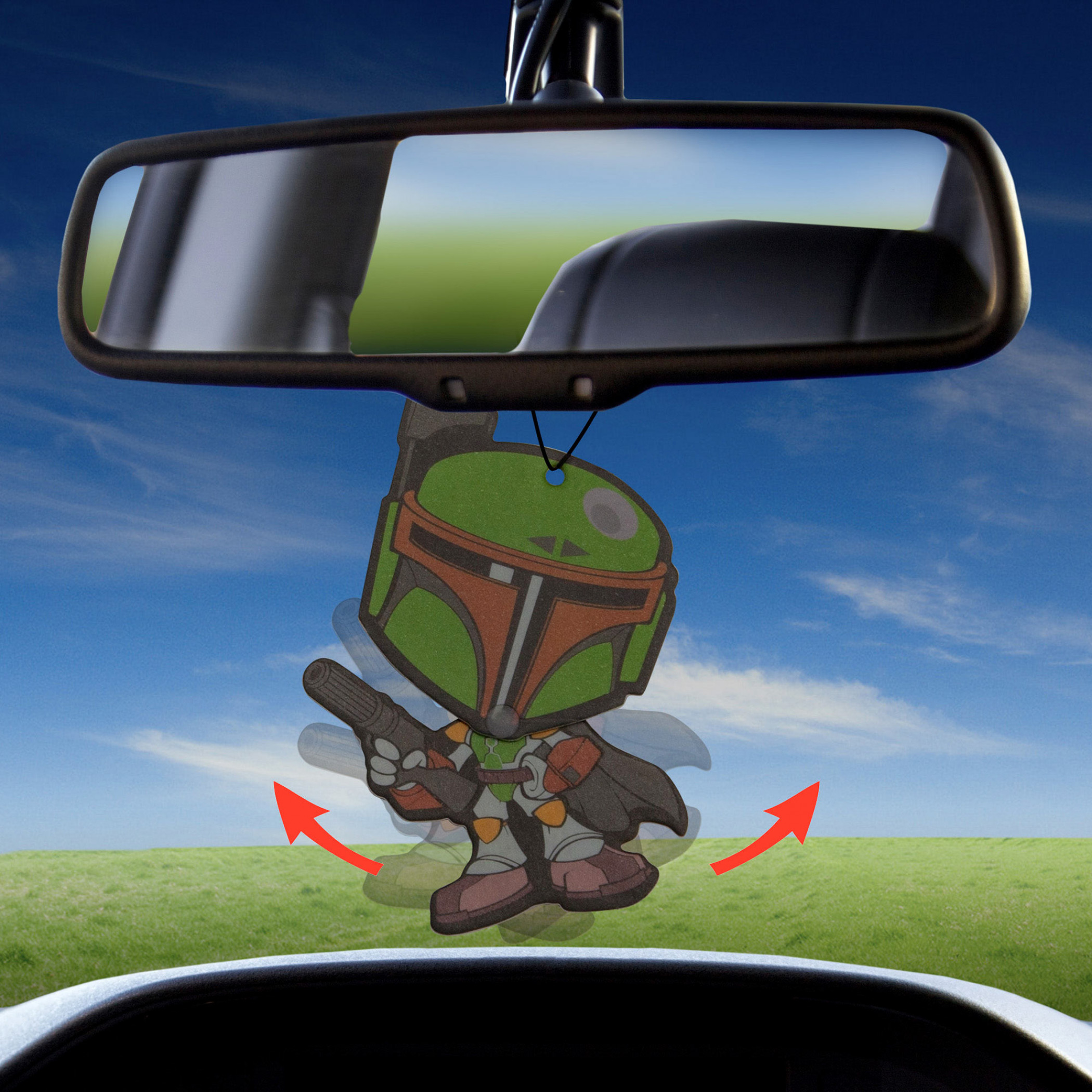 Star Wars Boba Fett Wiggler Car Air Freshener