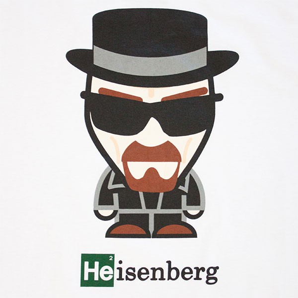 Breaking Bad Heisenberg Cartoon Shirt - White