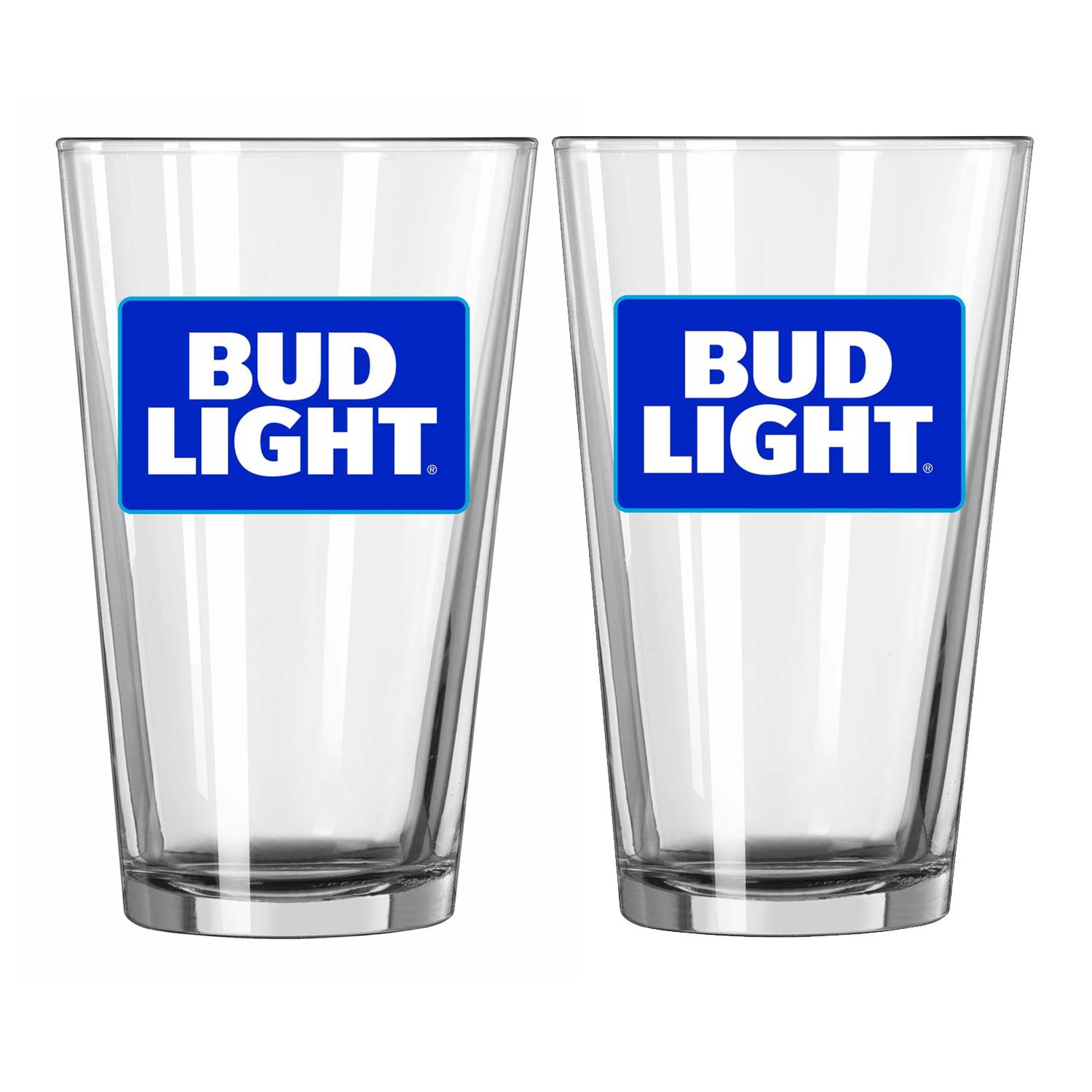 Bud Light 2 Pack Pint Glasses